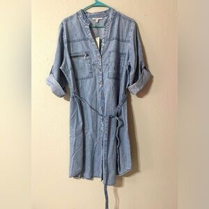 Speed Limit Denim Shirt Dress